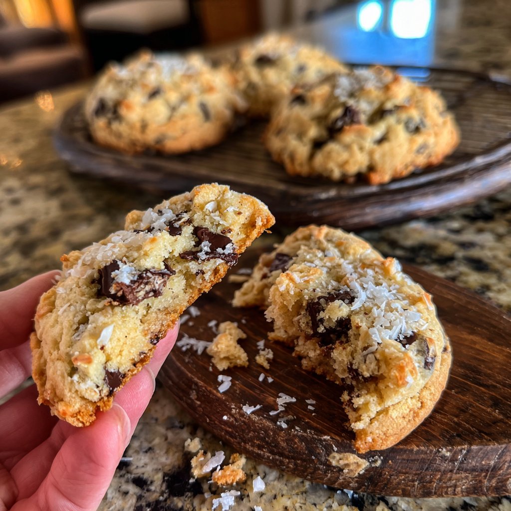 Coconut Chocolate Chip Cookies