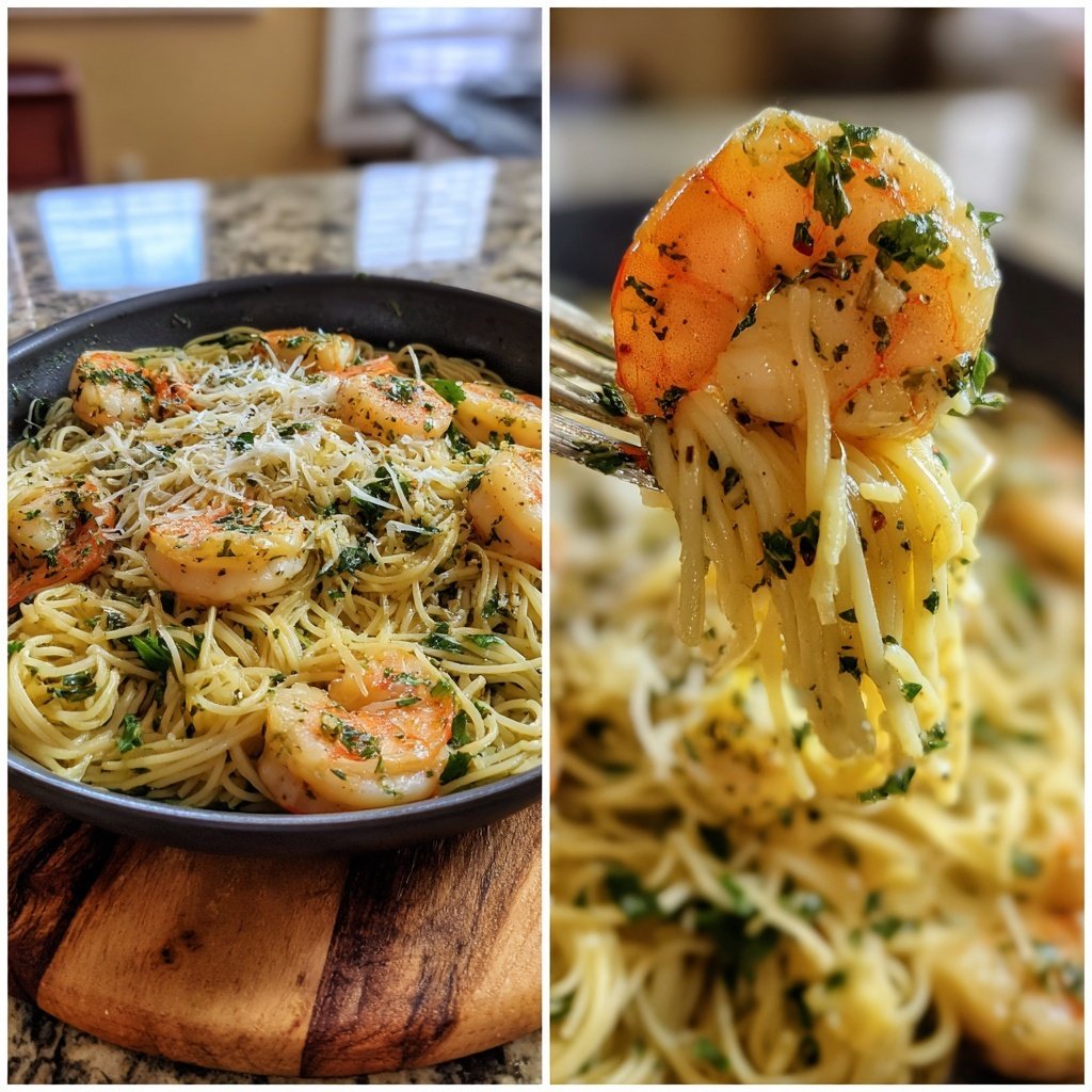 Herbed Shrimp Capellini
